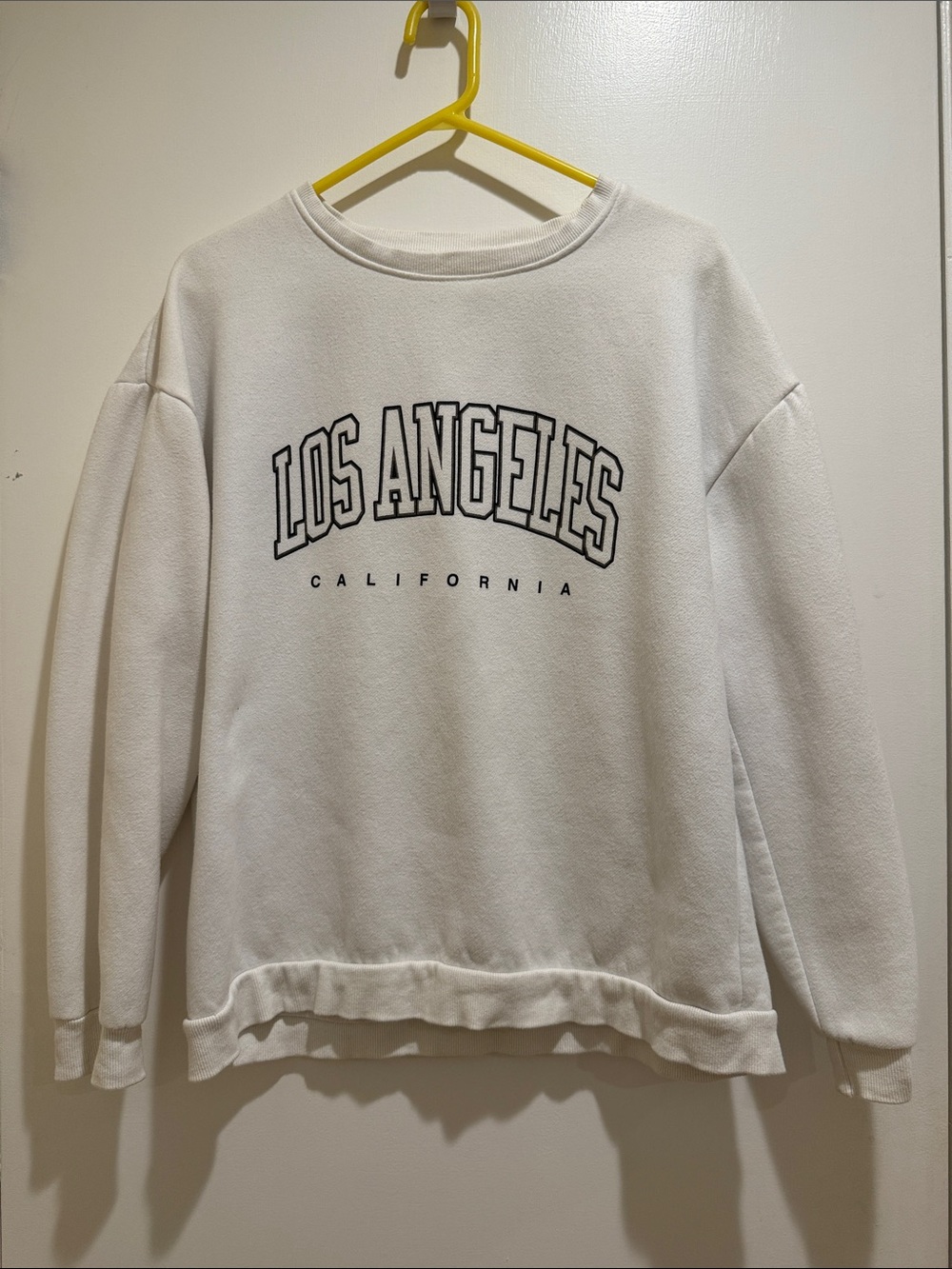 Los Angeles California White Graphic Sweatshirt